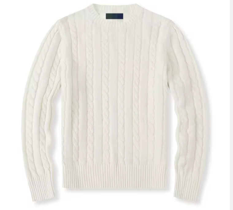 Old Money Cable Knit Slim Fit Cotton Sweater – Luxury Winter Edition