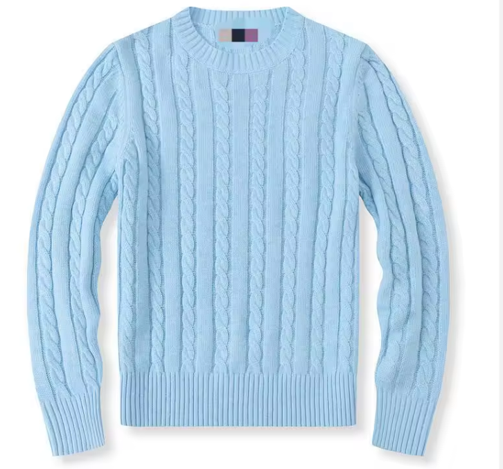 Old Money Cable Knit Slim Fit Cotton Sweater – Luxury Winter Edition