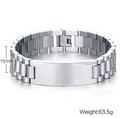 Men’s Personalized Stainless Steel Watch Band Bracelet