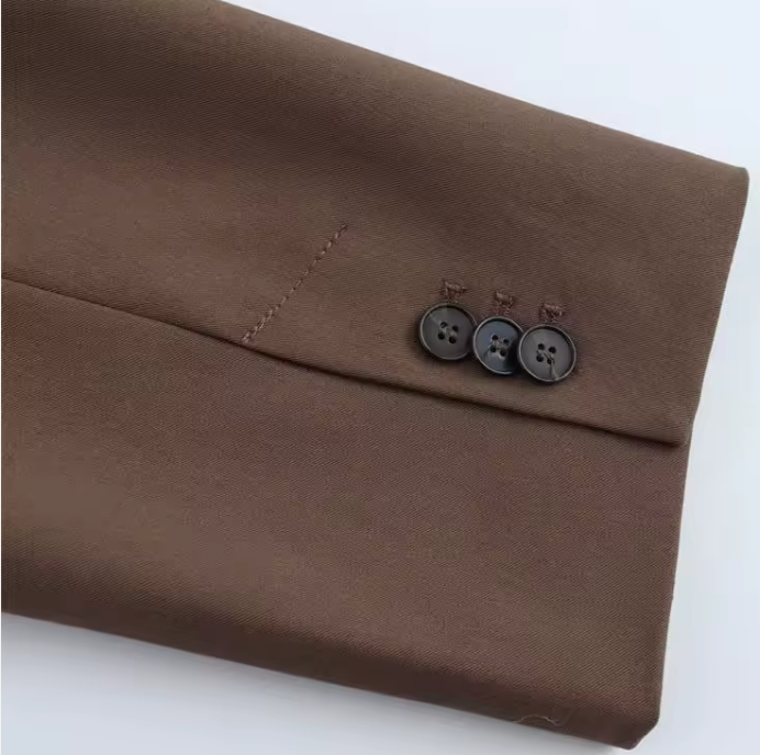 Old Money Waterproof Blazer – Vintage Button Edition